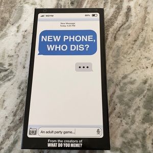 EUC New Phone Who Dis? Adult Party Card Game